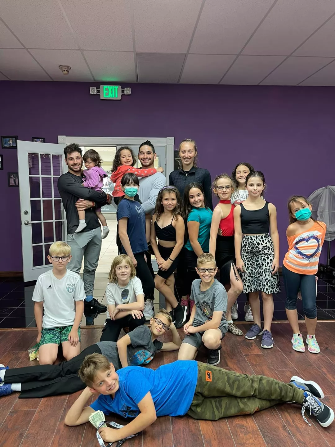 Dance With Us America summer youth participants gathered together